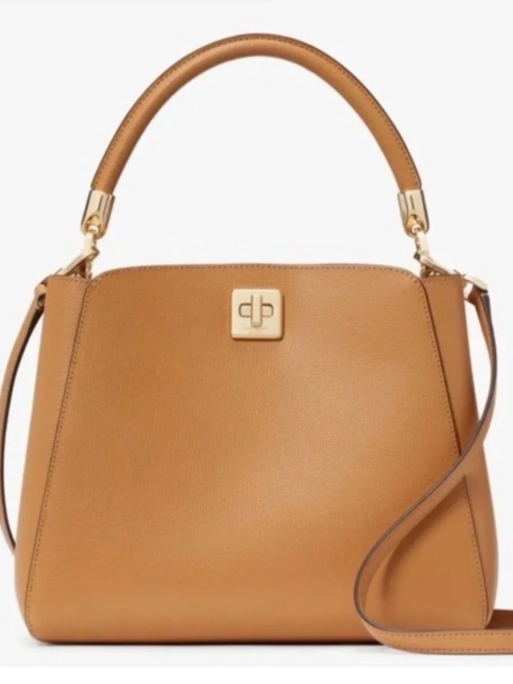 Kate Spade Structured Top-Handle Tote Bag in Tan *New